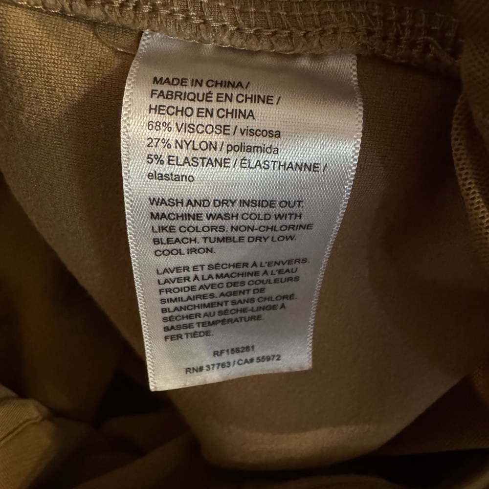 Rafaella Comfort Pants Small Tan Pull On Tummy Control Stretch Work - Picture 5 of 8